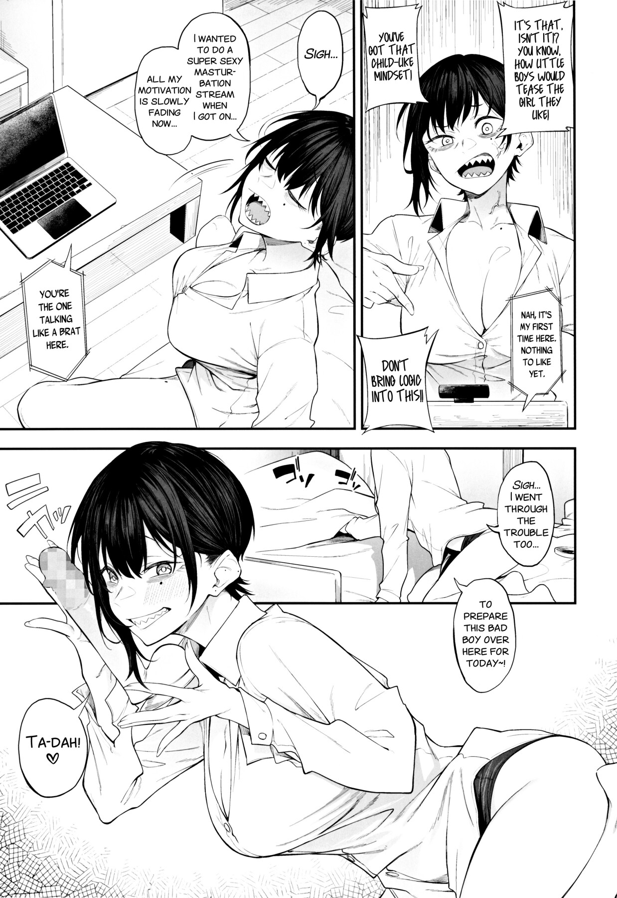 Hentai Manga Comic-Eroticism and Tsukkomi ~An Adult Live-Stream Story~-Read-8